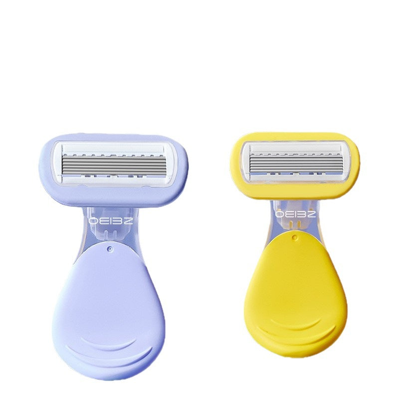 Women Soap Head Manual Razor 6 Blades Whole Body No Black Spots